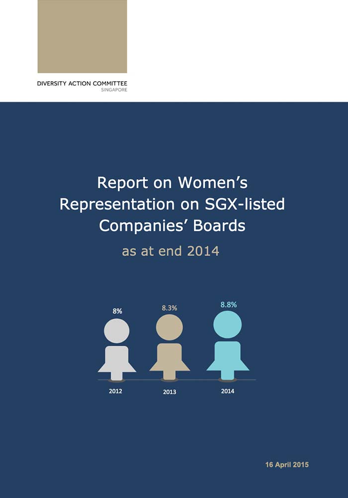 DAC – REPORT ON WOMEN’S REPRESENTATION ON SGX-LISTED COMPANIES’ BOARDS AS AT END 2014